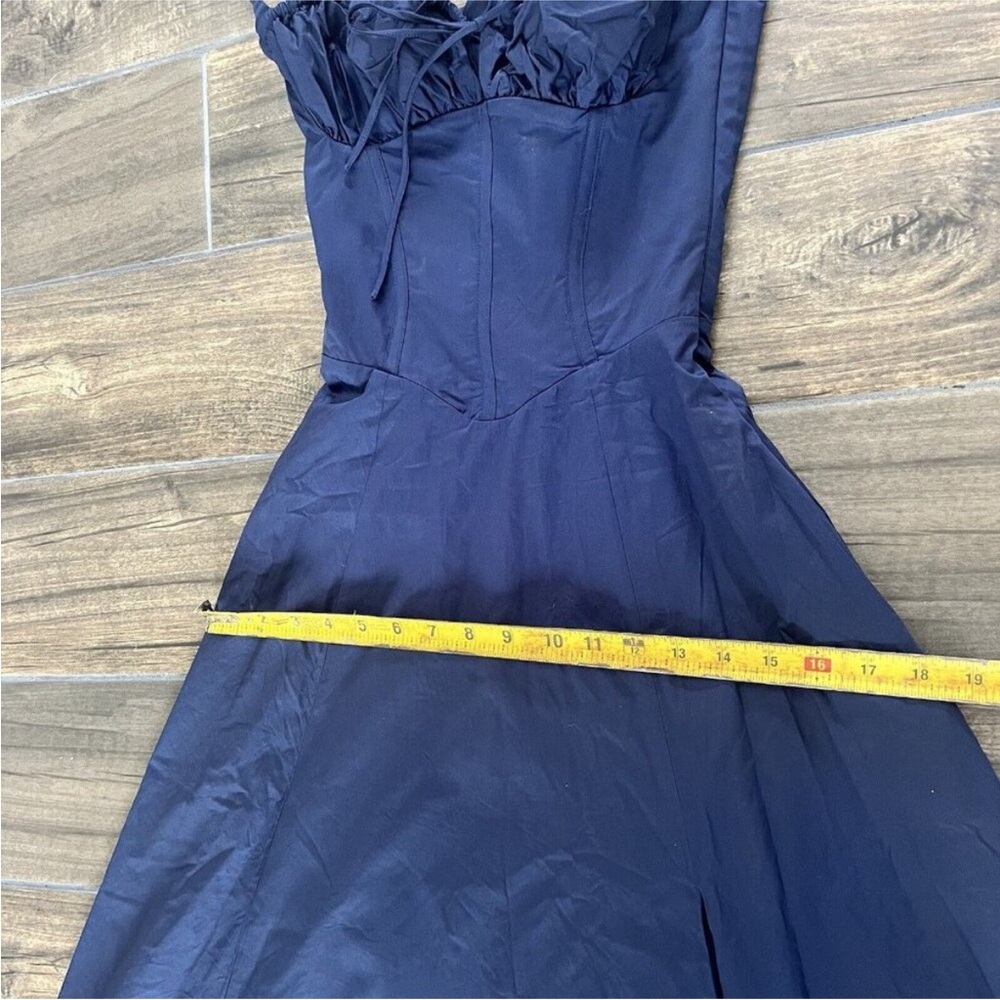 CARMEN defected (see photos) French Navy Bustier Sundress XS. - Picture 10 of 13